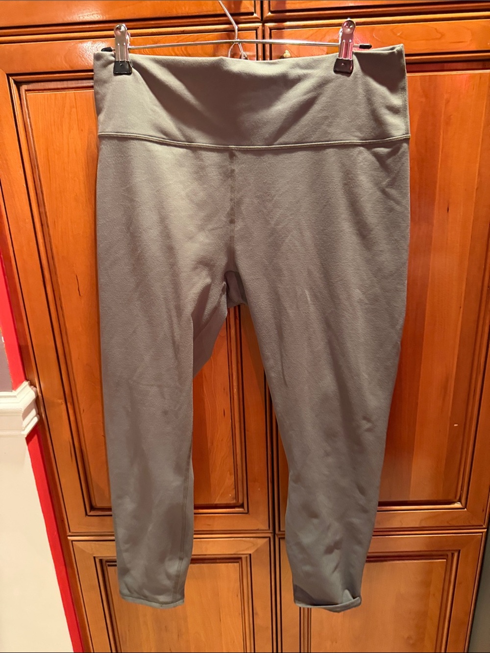 Fabletics PowerHold Capri Leggings in Gray